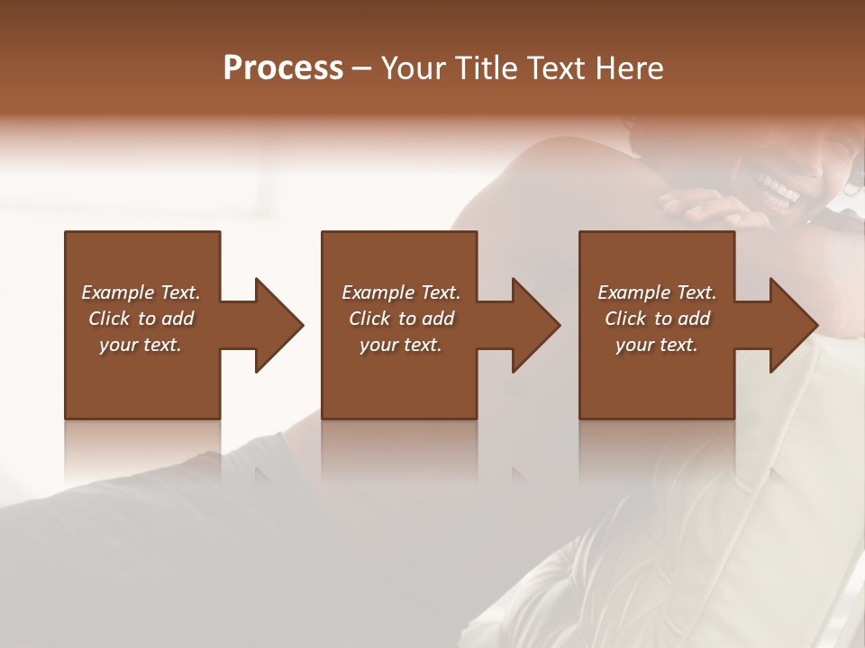 A Shirtless Man Is Sitting On A Couch PowerPoint Template