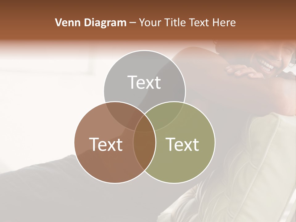 A Shirtless Man Is Sitting On A Couch PowerPoint Template