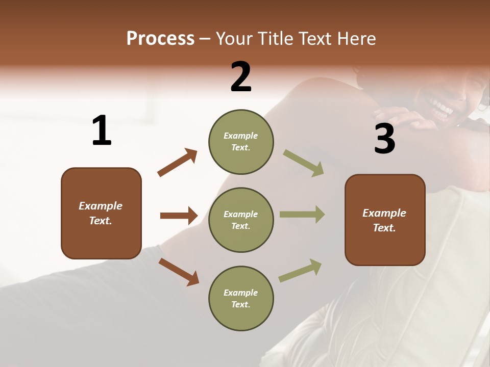 A Shirtless Man Is Sitting On A Couch PowerPoint Template