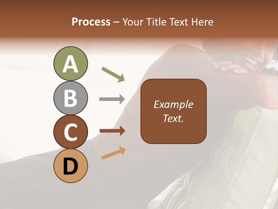 A Shirtless Man Is Sitting On A Couch PowerPoint Template