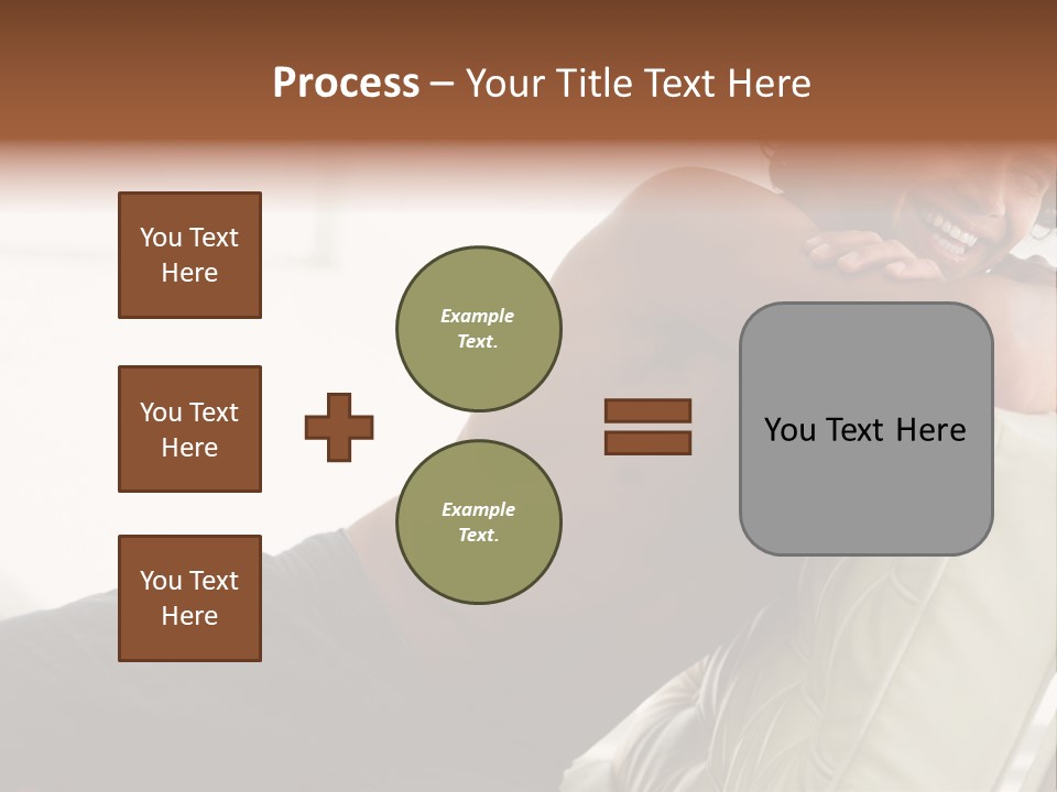 A Shirtless Man Is Sitting On A Couch PowerPoint Template