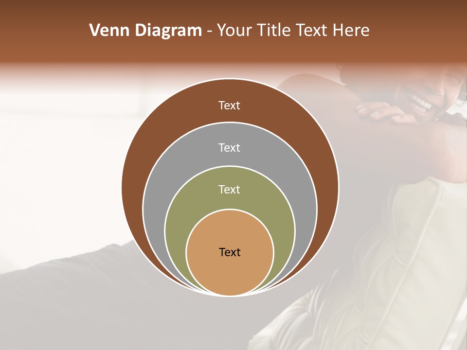 A Shirtless Man Is Sitting On A Couch PowerPoint Template