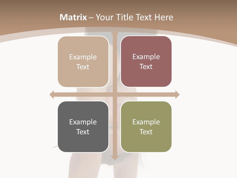 White Background Smile Young PowerPoint Template