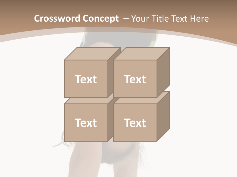 White Background Smile Young PowerPoint Template