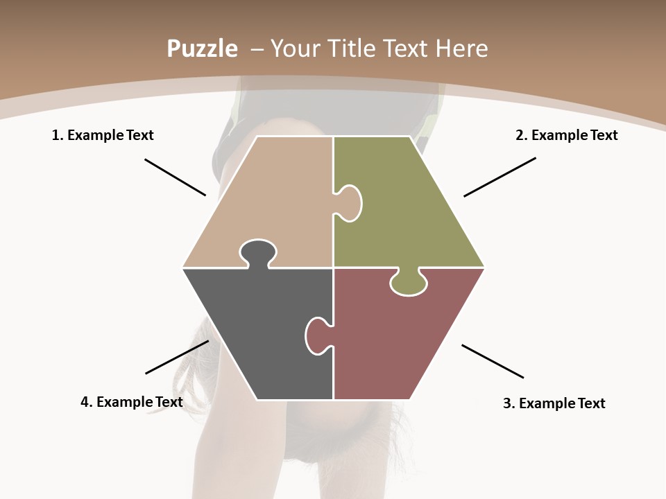 White Background Smile Young PowerPoint Template