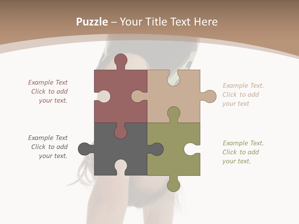 White Background Smile Young PowerPoint Template