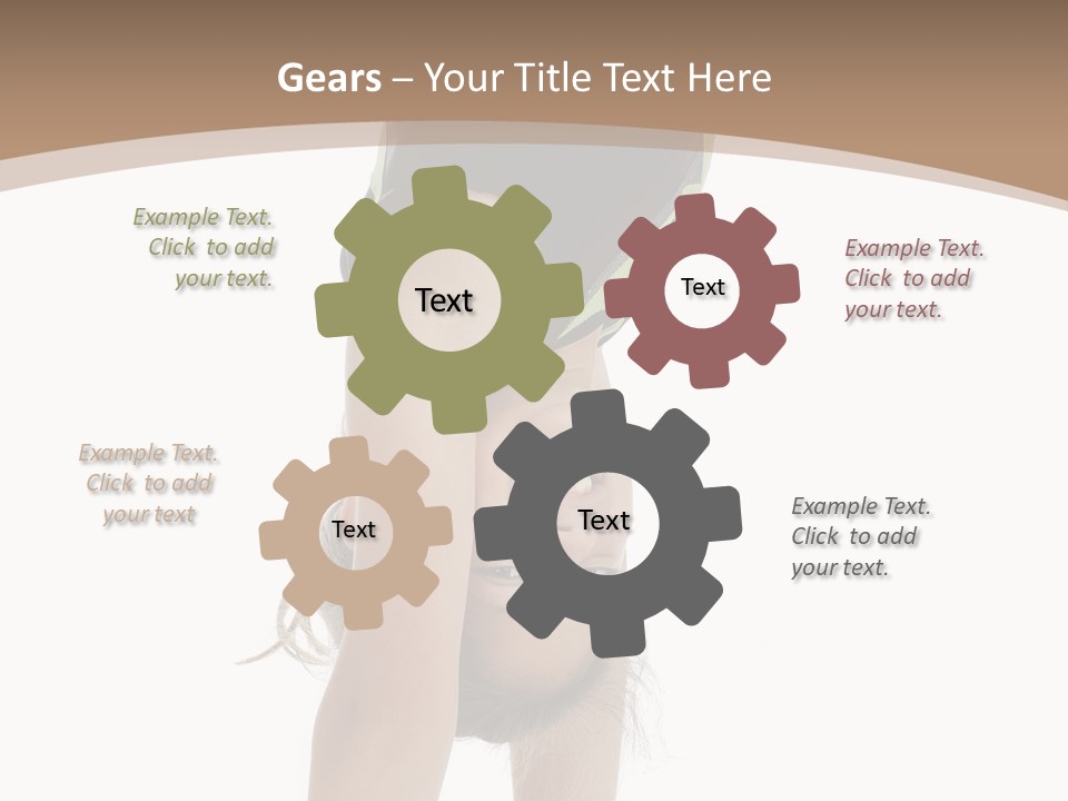 White Background Smile Young PowerPoint Template