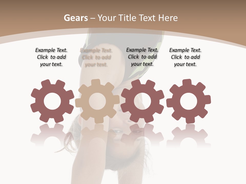 White Background Smile Young PowerPoint Template