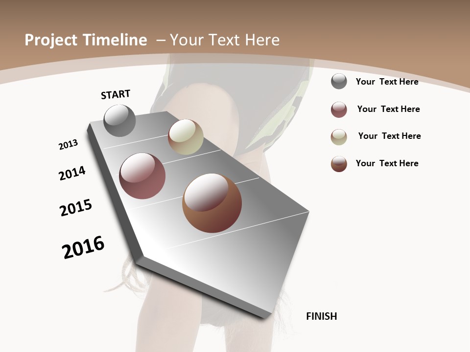 White Background Smile Young PowerPoint Template