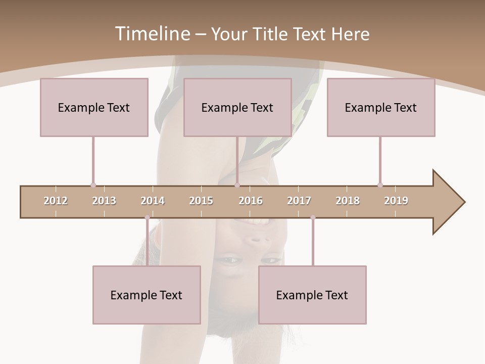 White Background Smile Young PowerPoint Template
