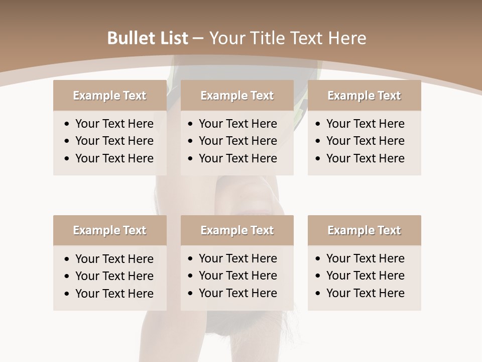 White Background Smile Young PowerPoint Template