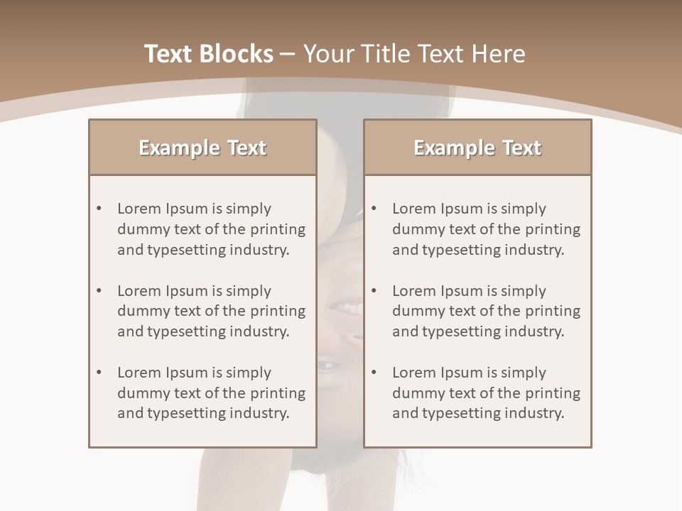 White Background Smile Young PowerPoint Template
