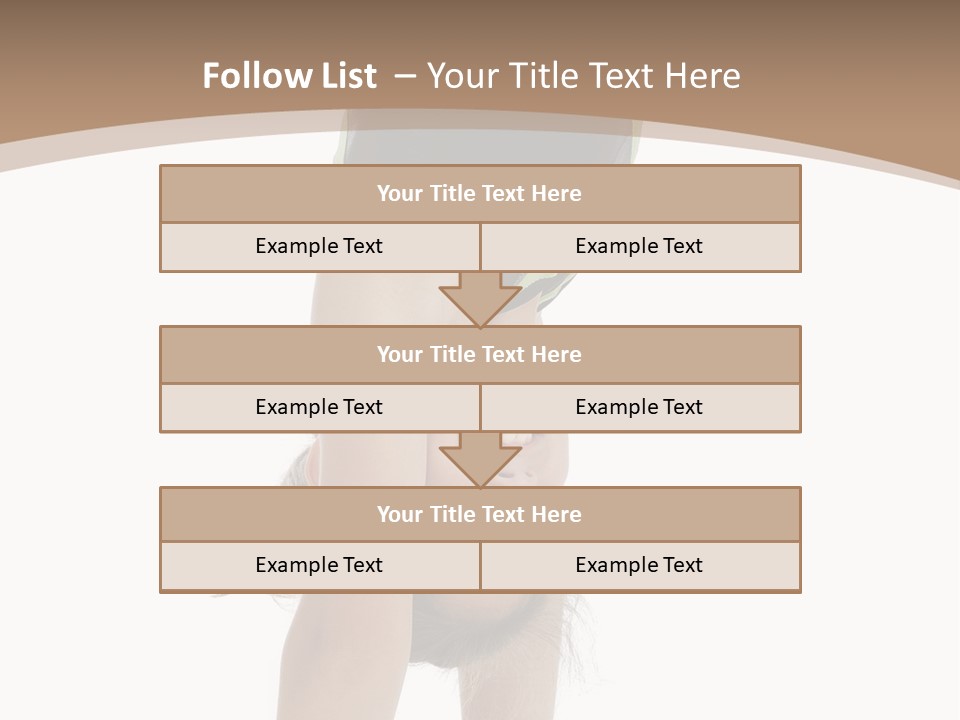 White Background Smile Young PowerPoint Template