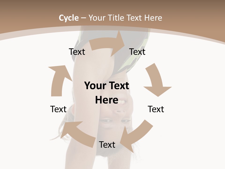 White Background Smile Young PowerPoint Template