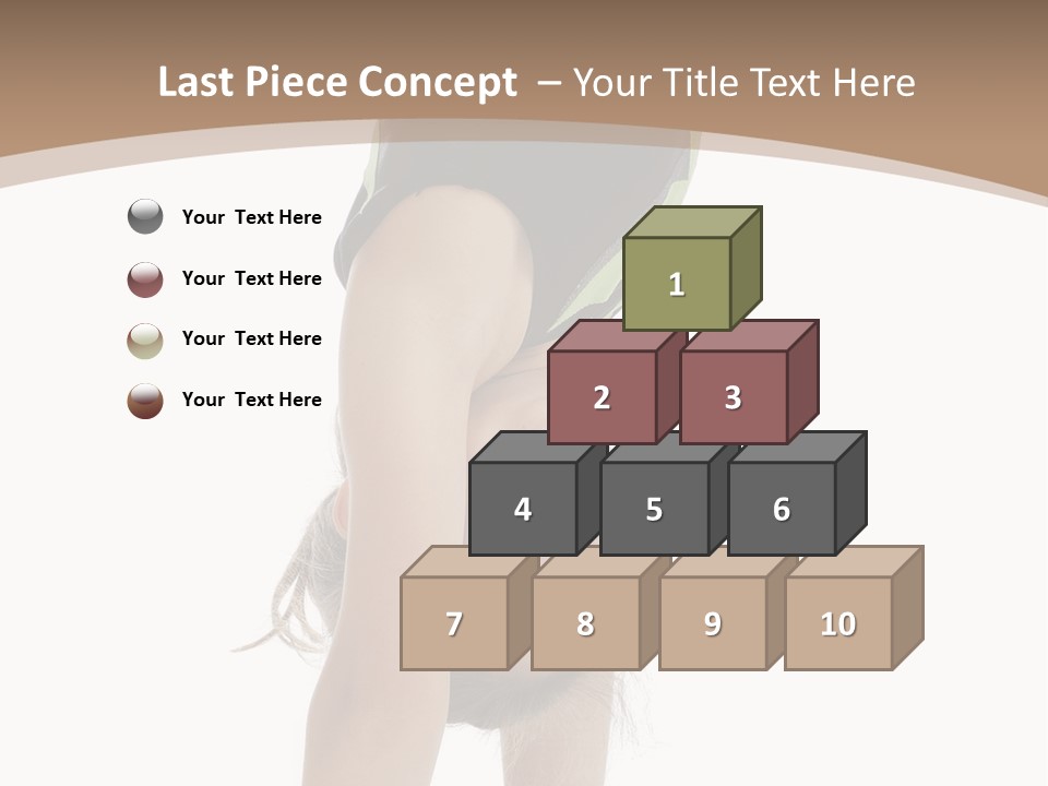 White Background Smile Young PowerPoint Template