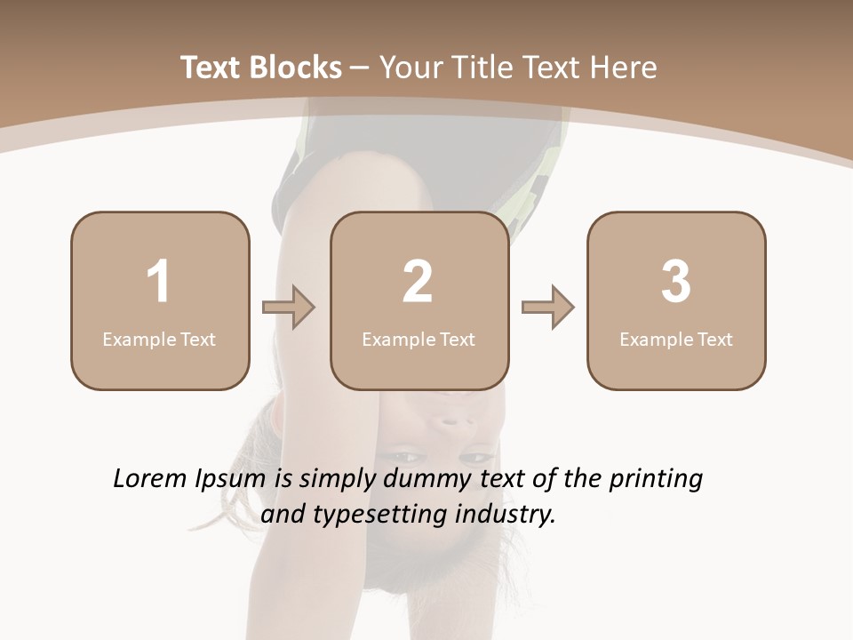 White Background Smile Young PowerPoint Template