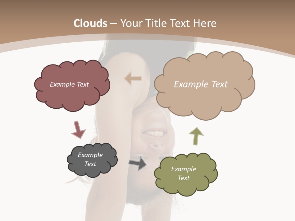 White Background Smile Young PowerPoint Template