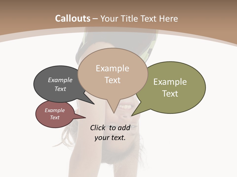 White Background Smile Young PowerPoint Template