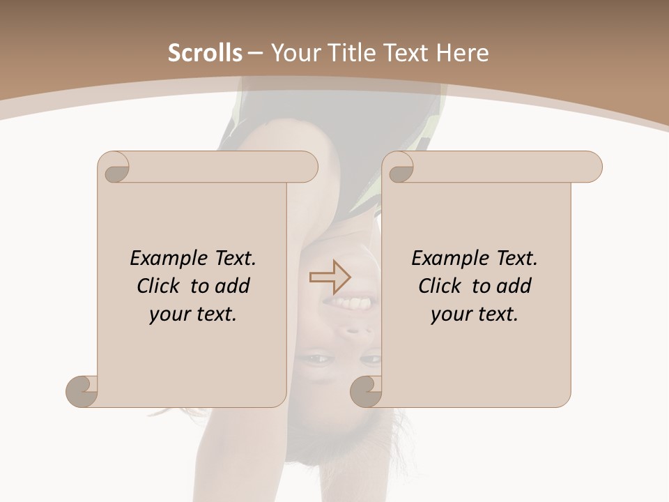 White Background Smile Young PowerPoint Template