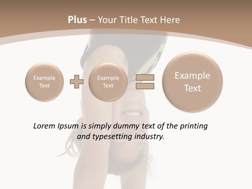 White Background Smile Young PowerPoint Template