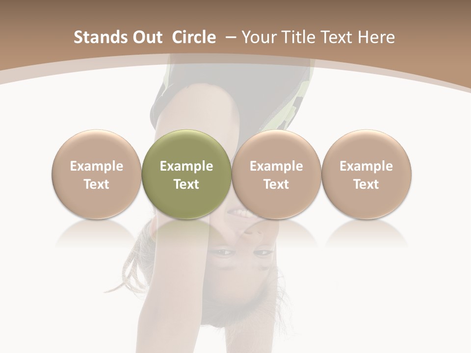 White Background Smile Young PowerPoint Template