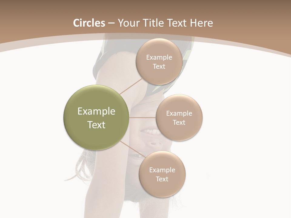 White Background Smile Young PowerPoint Template