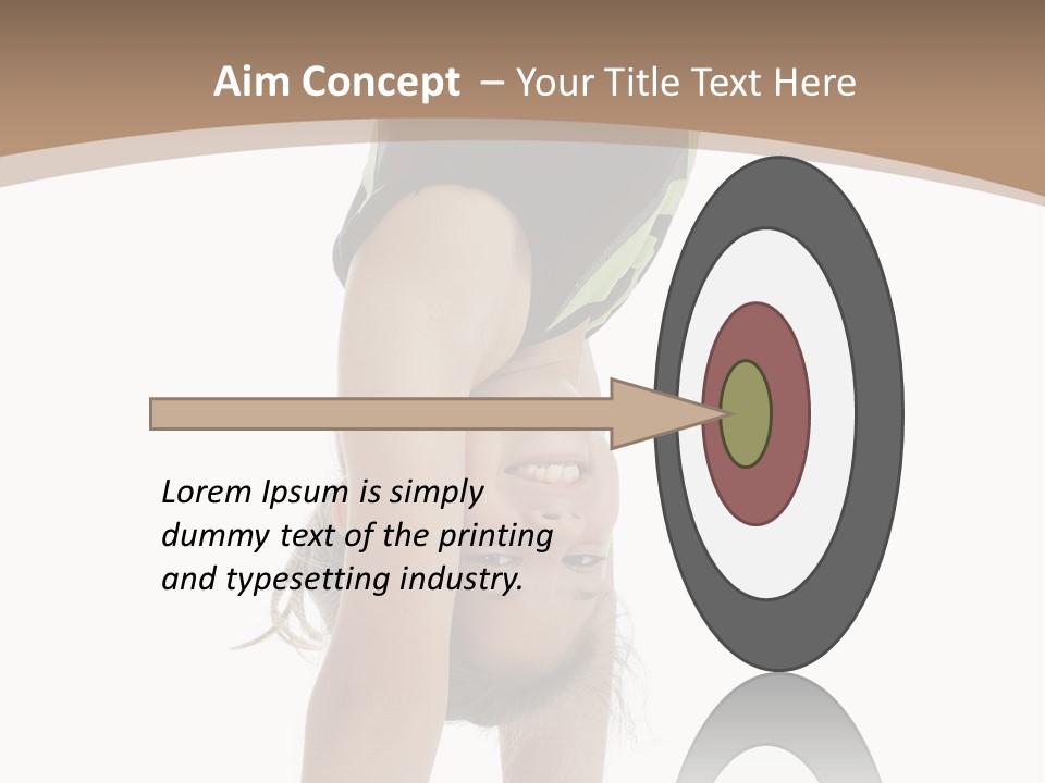 White Background Smile Young PowerPoint Template