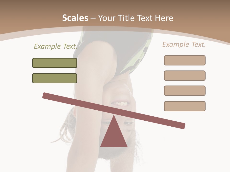 White Background Smile Young PowerPoint Template