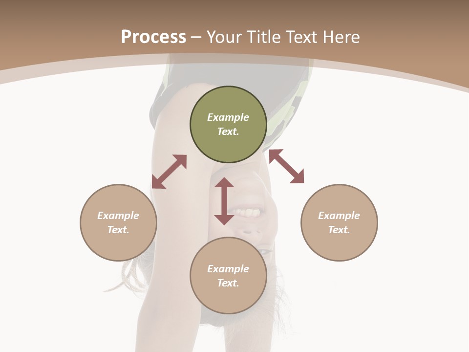 White Background Smile Young PowerPoint Template