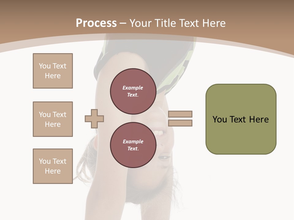 White Background Smile Young PowerPoint Template