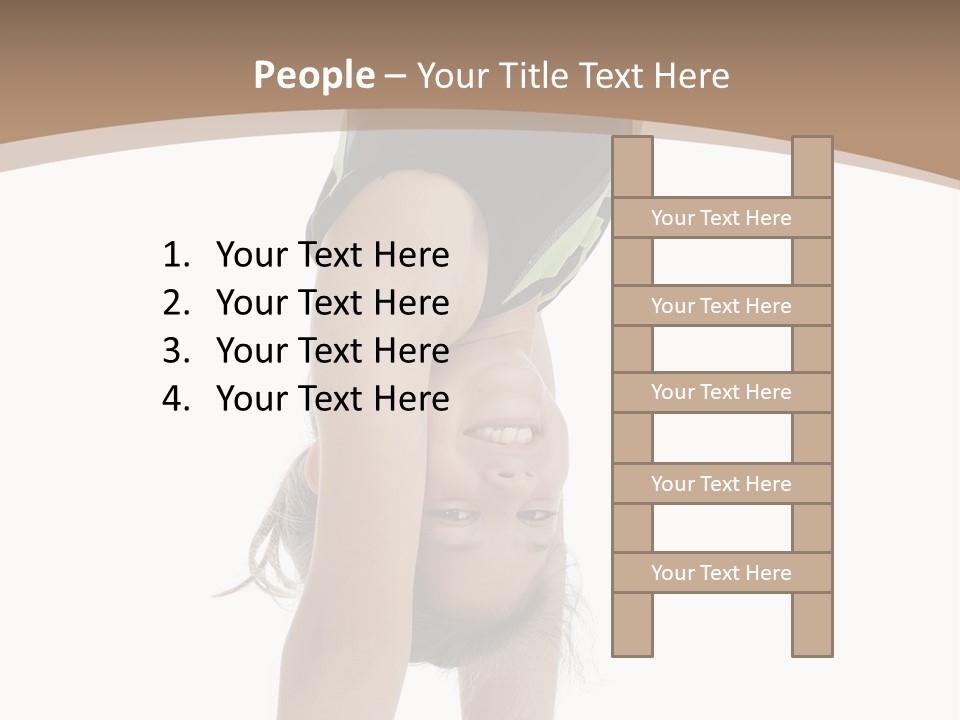 White Background Smile Young PowerPoint Template