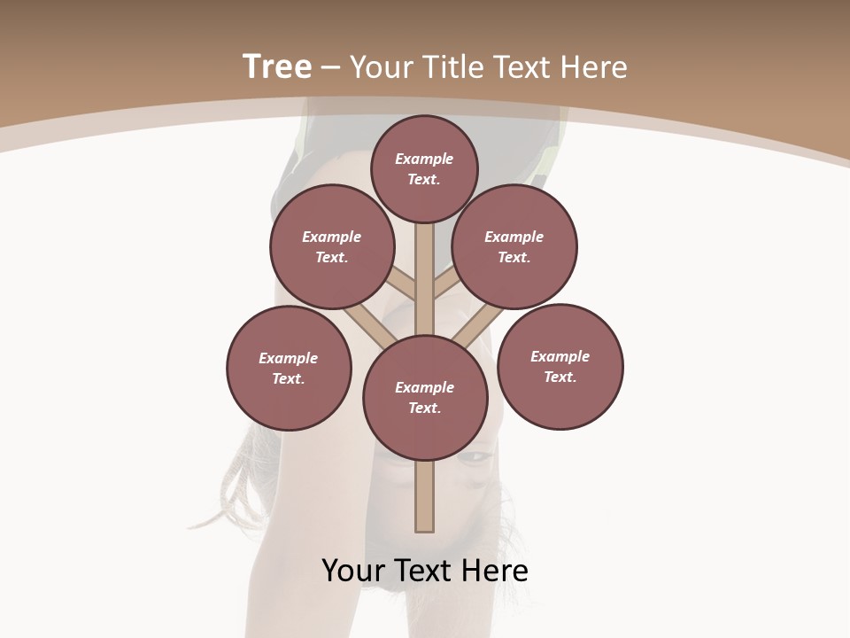 White Background Smile Young PowerPoint Template