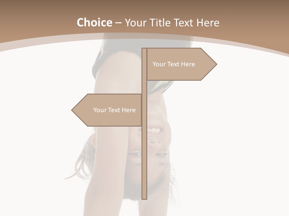 White Background Smile Young PowerPoint Template