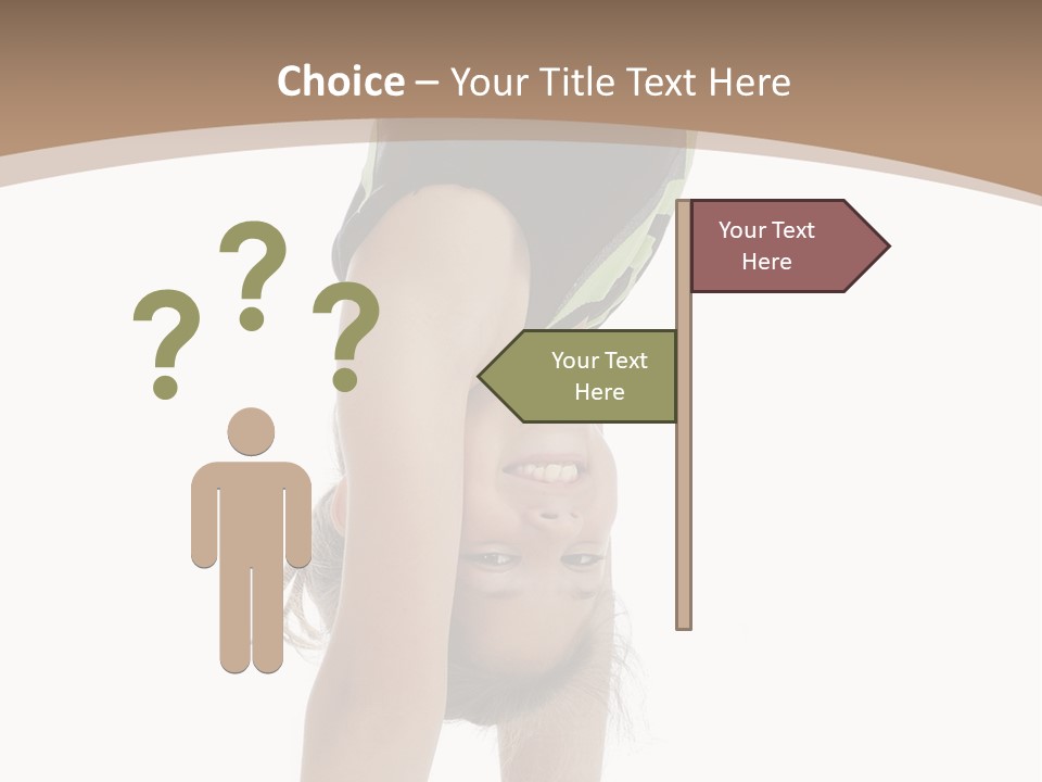 White Background Smile Young PowerPoint Template