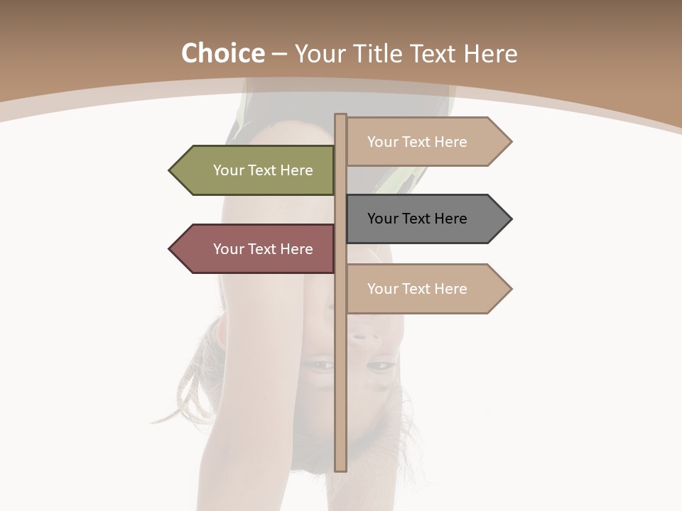 White Background Smile Young PowerPoint Template