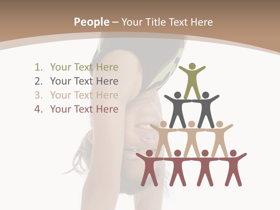 White Background Smile Young PowerPoint Template