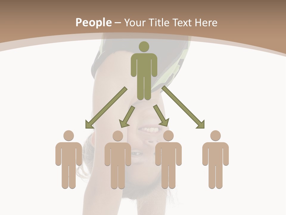 White Background Smile Young PowerPoint Template