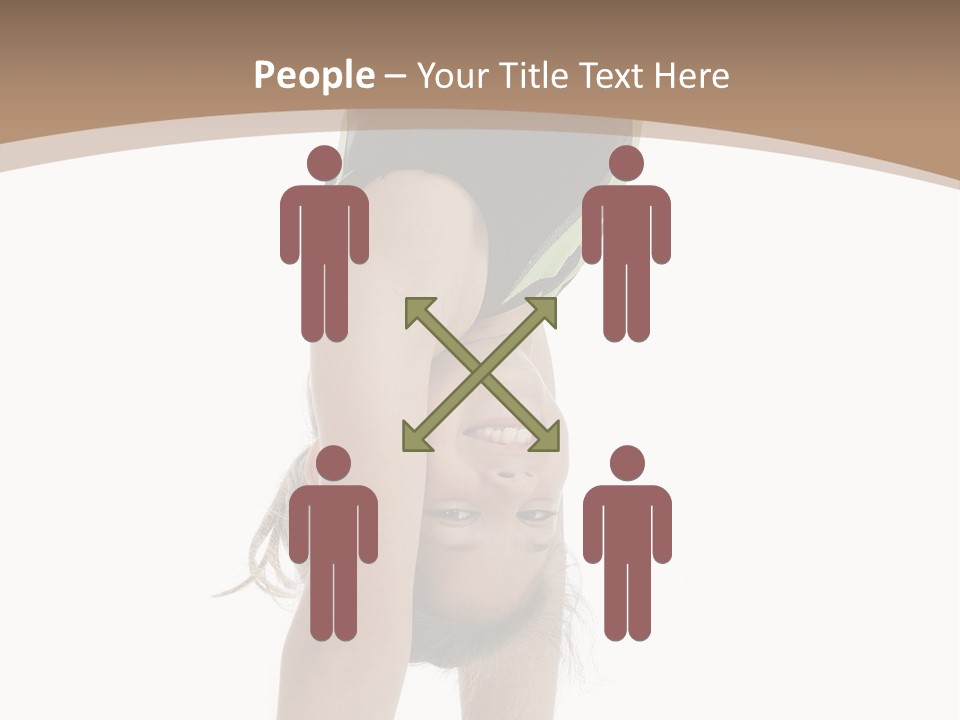 White Background Smile Young PowerPoint Template