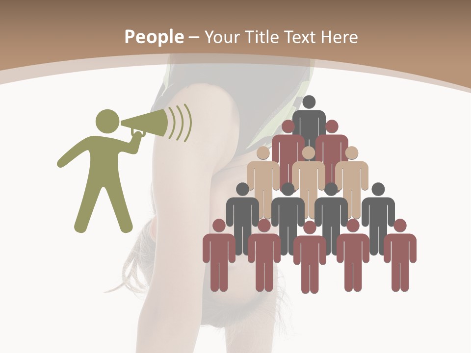 White Background Smile Young PowerPoint Template