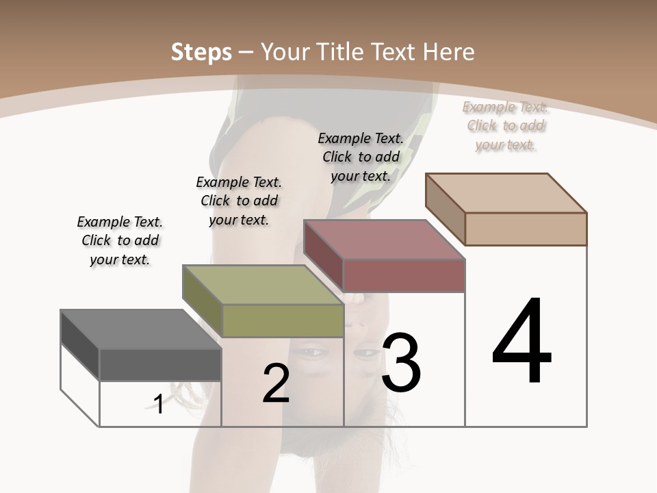 White Background Smile Young PowerPoint Template