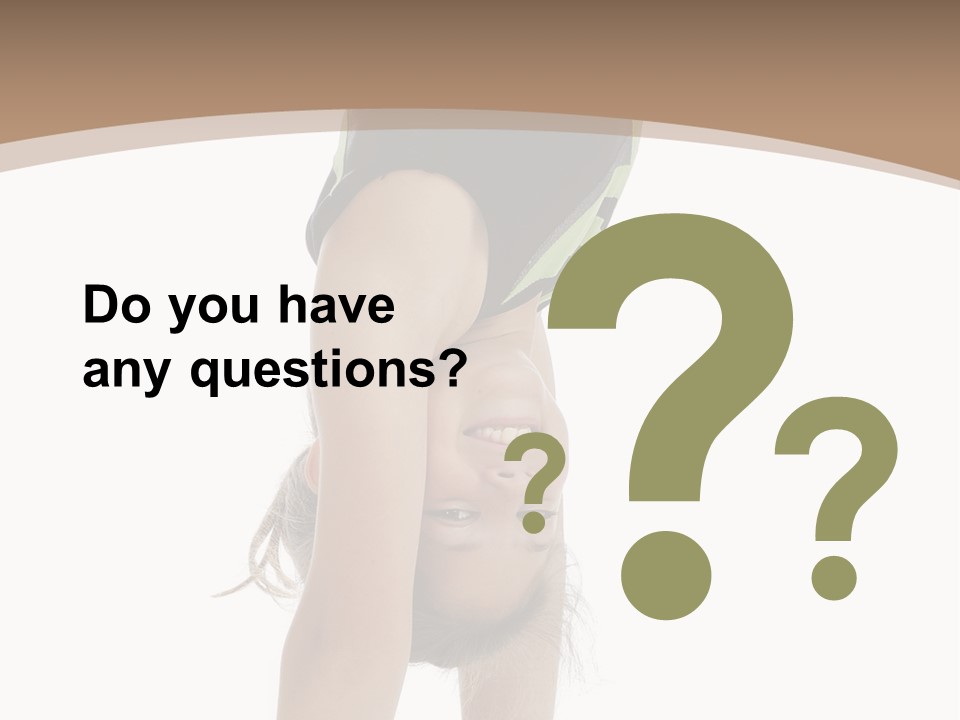 White Background Smile Young PowerPoint Template