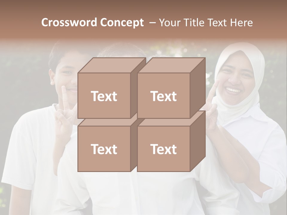 Teenager Boy Cheerful PowerPoint Template