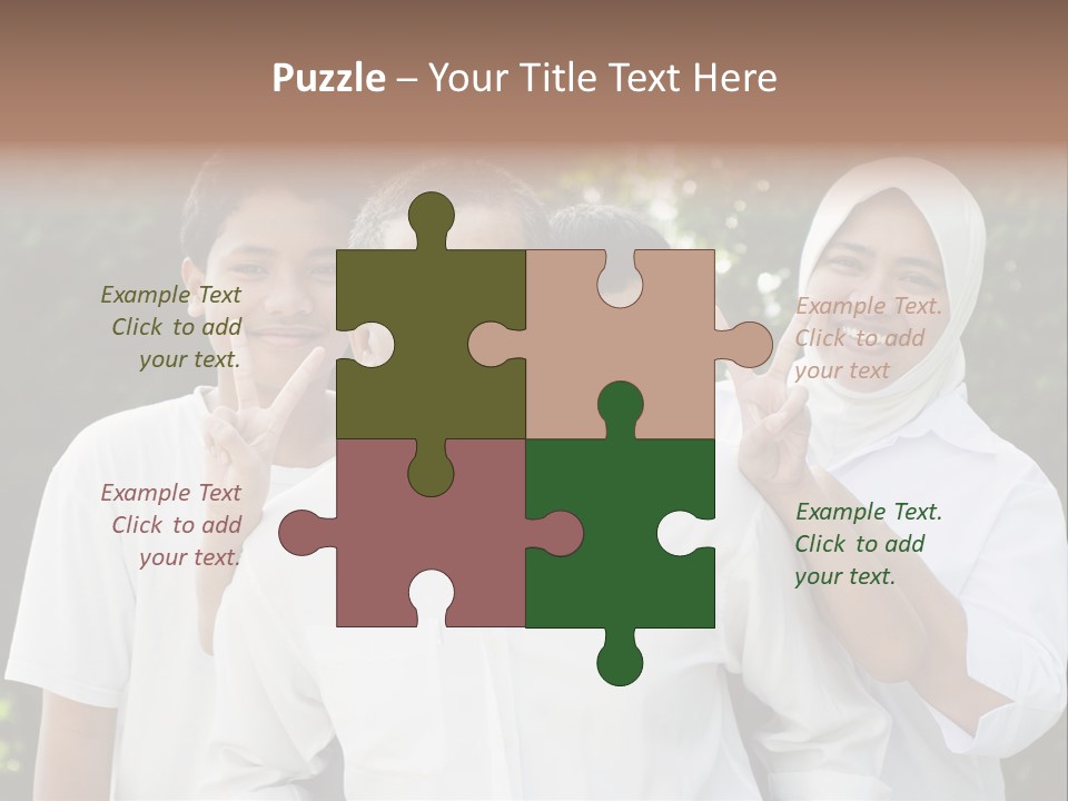 Teenager Boy Cheerful PowerPoint Template