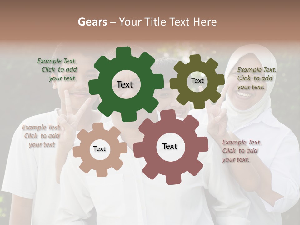 Teenager Boy Cheerful PowerPoint Template