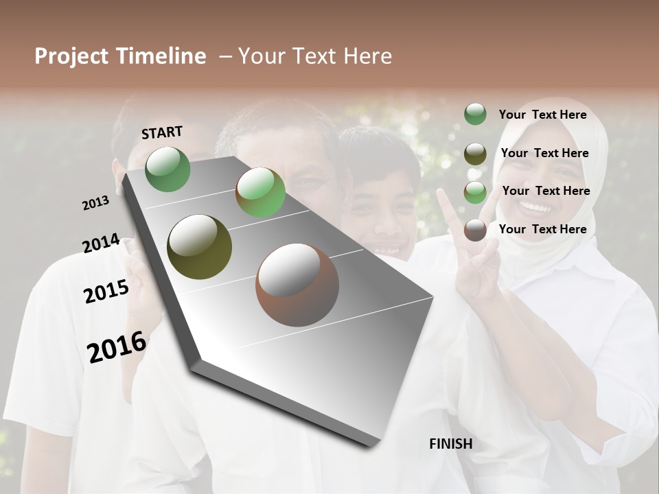 Teenager Boy Cheerful PowerPoint Template