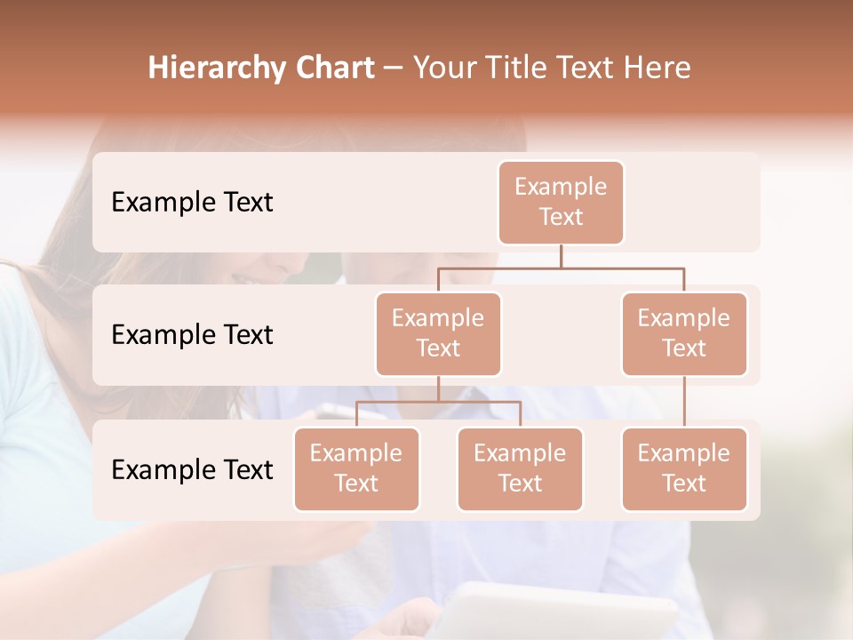A Man And Woman Looking At A Cell Phone PowerPoint Template
