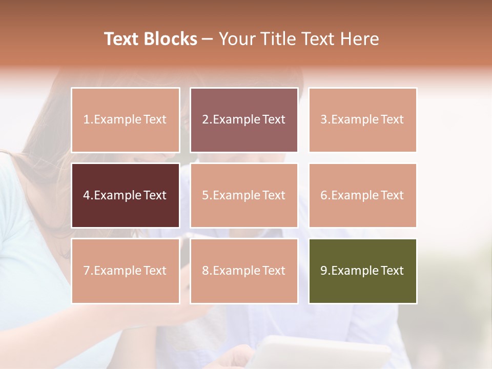 A Man And Woman Looking At A Cell Phone PowerPoint Template