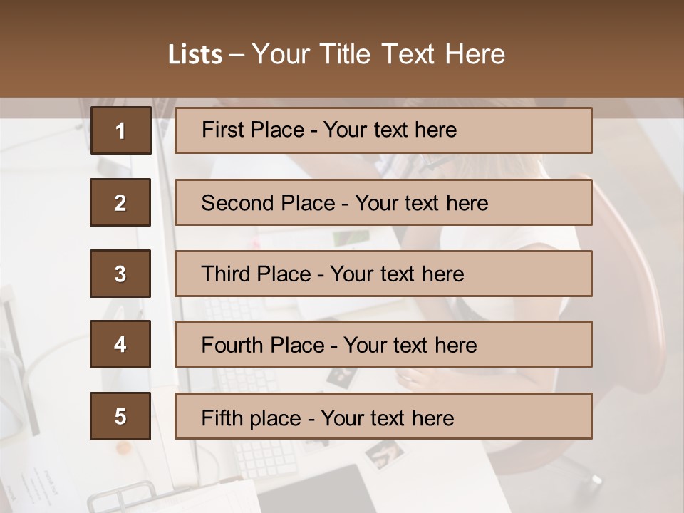 A Man And A Woman Sitting At A Desk Working On A Laptop PowerPoint Template