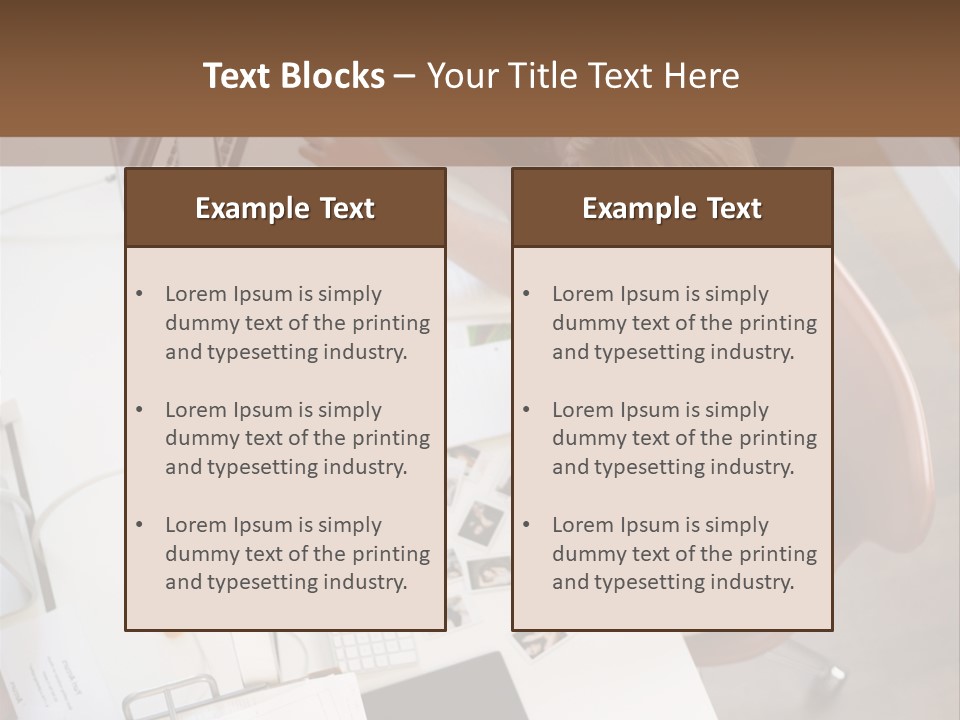 A Man And A Woman Sitting At A Desk Working On A Laptop PowerPoint Template