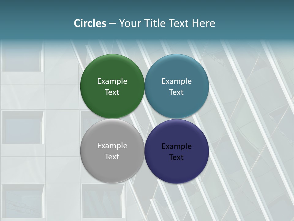 A Building With Windows And A Sky Background PowerPoint Template